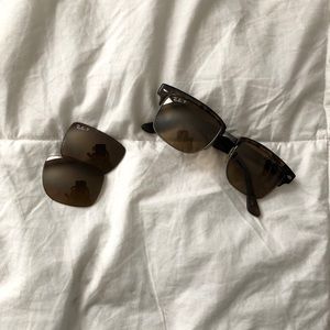 Vintage Tortoise Raybans polarized club masters.